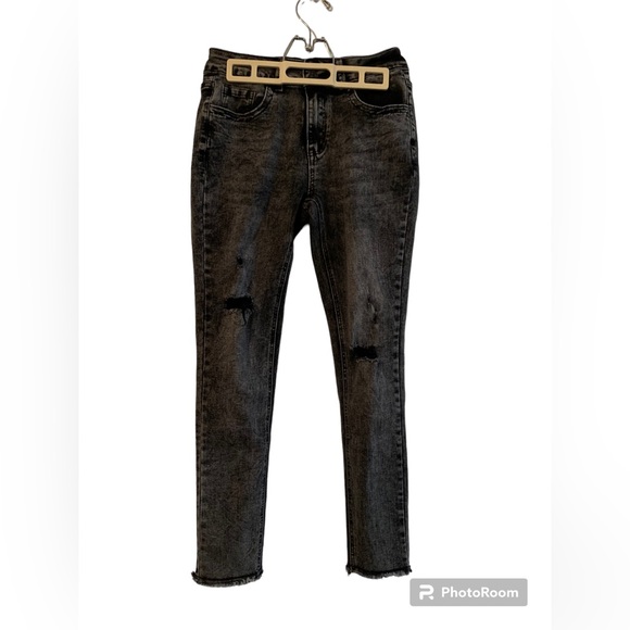 Black acid, wash jeans, believe size 4, pre-owned good condition - Picture 1 of 6